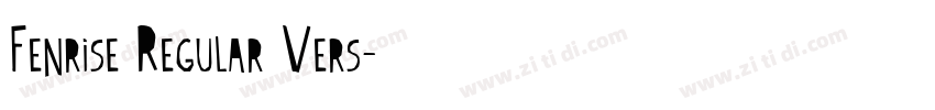 Fenrise Regular Vers字体转换